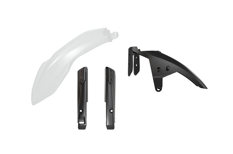 Rtech Plastics Front Fender & Fork Guard Kit 3pcs Yamaha T7 700 R-tech White & Black R-kitt7f-bn0-024
