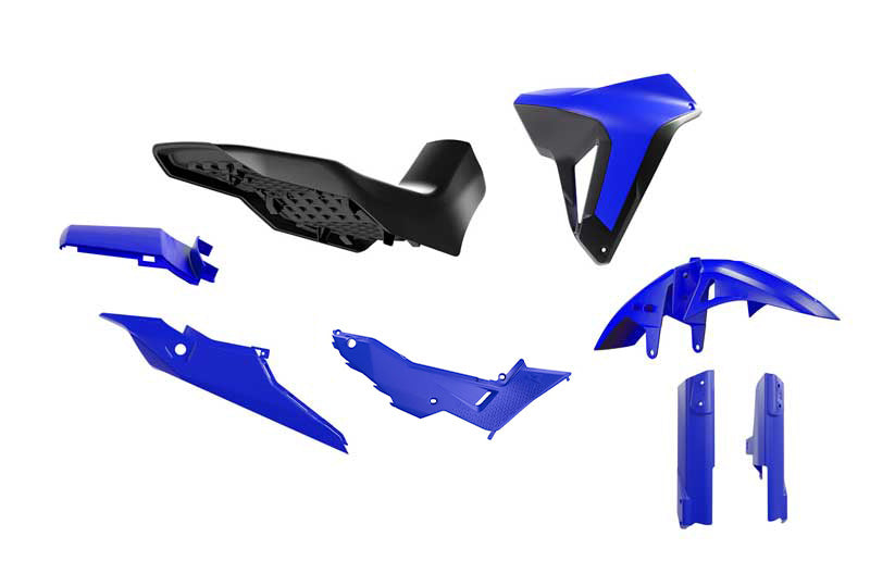 R-Tech Plastic Kit With Seat Blue/Black for Transalp 750 75-K0006.BEBK