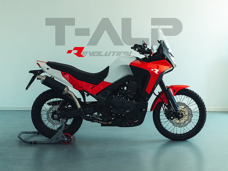 R-Tech Plastic Kit With Seat Red/Black/White for Transalp 750 75-K0006.RDBKWE