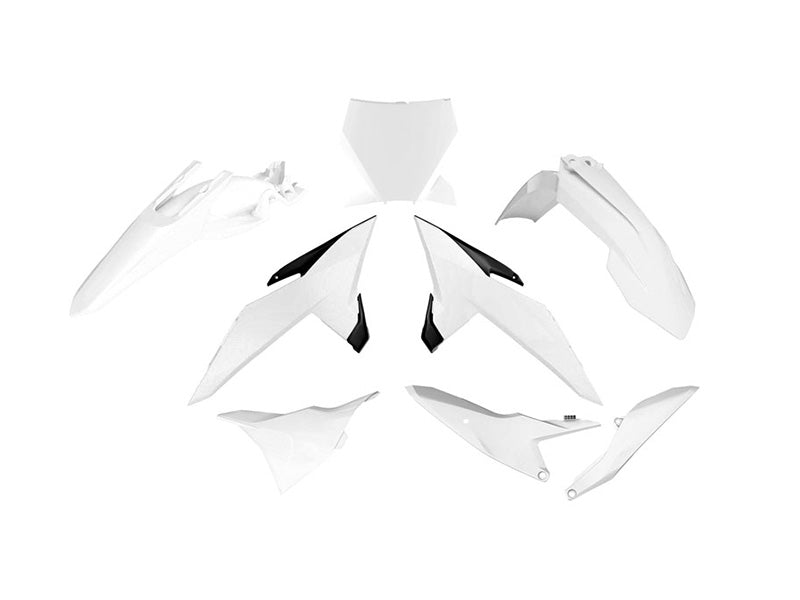Rtech Plastics Plastic Kit 6pc KTM 85 2025 R-tech White R-kitKTM-bn0-885
