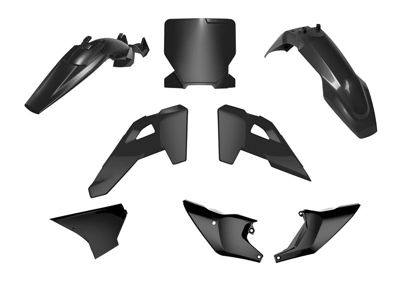 Rtech Plastics Plastic Kit 6pc Husqvarna TC 85 2025 R-tech Black R-kithsq-nr0-885