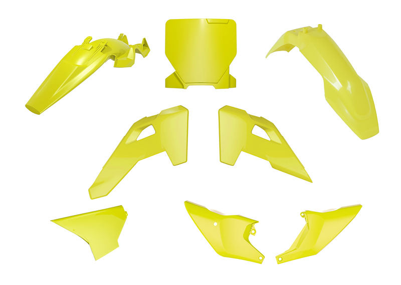 Rtech Plastics Plastic Kit 6pc Husqvarna TC 85 2025 R-tech Yellow R-kithsq-gq0-885