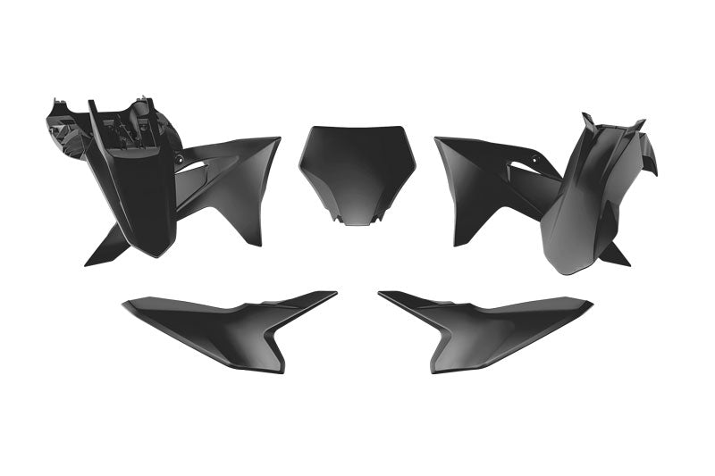Rtech Plastics Plastic Kit 5pc Gasgas MC50 2024-2025 R-tech Black R-kitgas-nr0-050