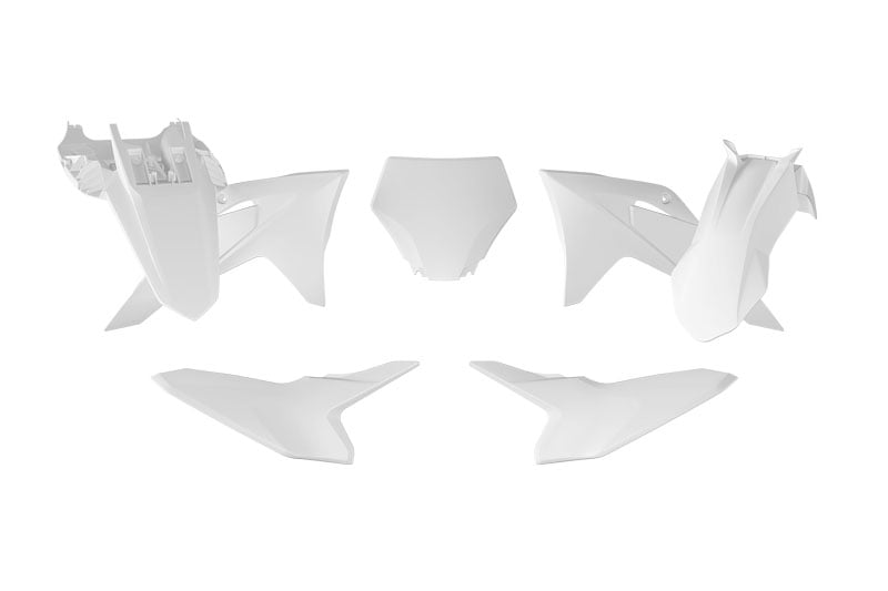 Rtech Plastics Plastic Kit 5pc Gasgas MC50 2024-2025 R-tech White R-kitgas-bn0-050