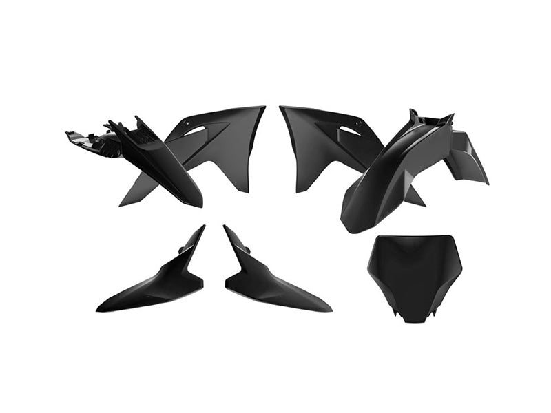 Rtech Plastics Plastic Kit 5pc Gasgas MC65 2024-2025 R-tech Black R-kitgas-nr0-065