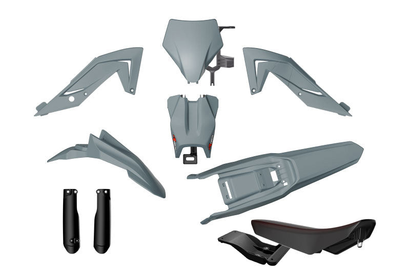 Rtech Plastics Plastic Kit 6pc Talaria Sting 4000 2023-2024 R-tech Grey R-kittal-gr0-624