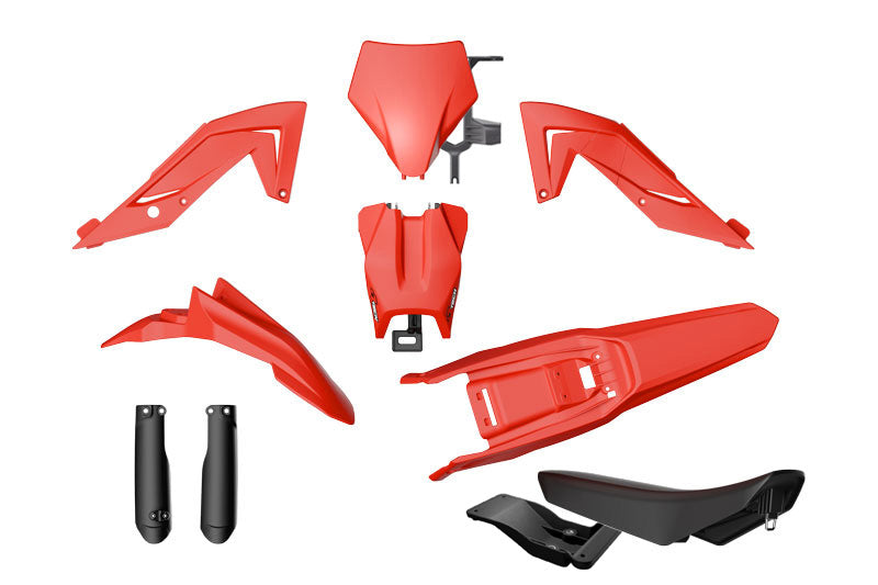 Rtech Plastics Plastic Kit 6pc Talaria Sting 4000 2023-2024 R-tech Red R-kittal-rs0-624