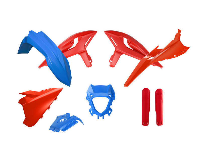 Rtech Plastics Plastic Kit Beta Rr X-pro Race 2025, R-tech R-kitbet-oem-325 6pcs Blue Red