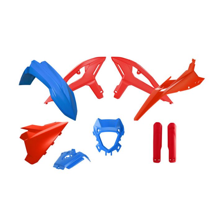 Rtech Plastics Plastic Kit Beta Rr X-pro Race 2025, R-tech R-kitbet-oem-385 8pcs Blue Red