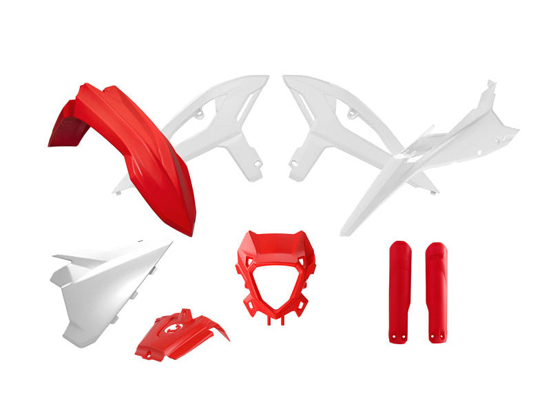 Rtech Plastics Plastic Kit Beta Rr X-pro Race 2025, R-tech R-kitbet-oem-285 8pcs Red White