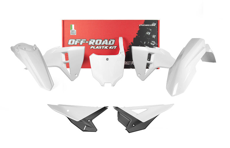 Rtech Plastics Plastic Kit 5pcs Honda CRF 250/450 2025, R-tech R-kitcrf-bn0-625 White Black