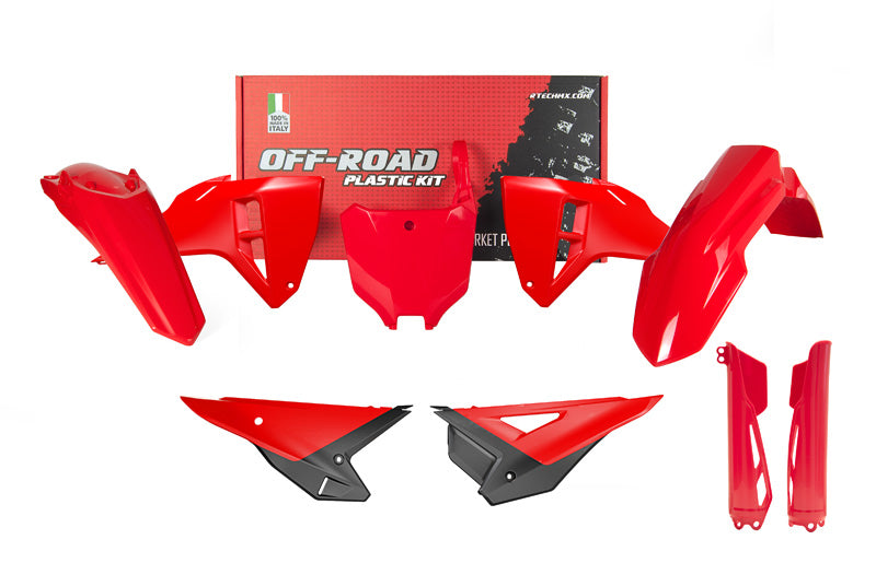 Rtech Plastics Plastic Kit 6pcs Honda CRF 250/450 2025, R-tech R-kitcrf-rs0-725 Red Black