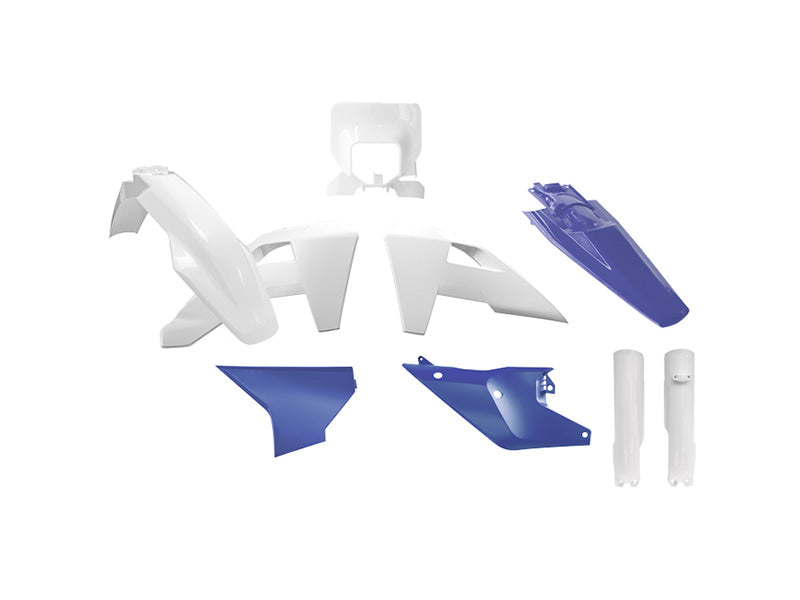 Rtech Plastics Plastic Kit 8pcs Husqvarna TE/FE 2025 Heritage, R-tech R-kithsq-nes-844, White, Husqvarna Blue
