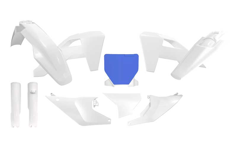 R-Tech Plastic Kit White/HSQ Blue / OEM Style for Husqvarna TC 125 2025-2026 Husqvarna TC 250 2025-2026 Husqvarna FC 250