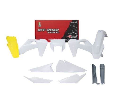 Rtech Plastics Plastic Kit/7 2020-23 TE/FE Oem White, Rtech R-kithsq-oem-621