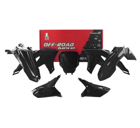 Rtech Plastics Plastic Kit Black, 2023-25 YZ450F, Rtech R-kityzf-nr0-623