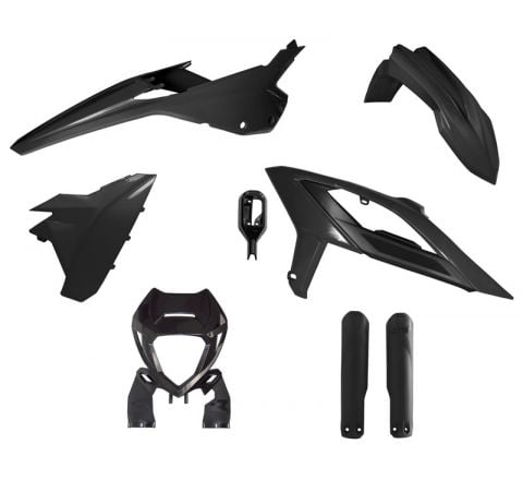 Rtech Plastics Plastic Kit/6 2023-24 Beta RR125-480 Black, Rtech R-kitbet-nr0-623