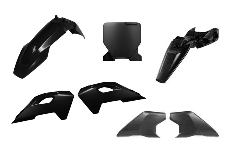 Rtech Plastics Plastic Kit 2024-2025 Husqvarna TC 65 Black, Rtech R-kithsq-nr0-165