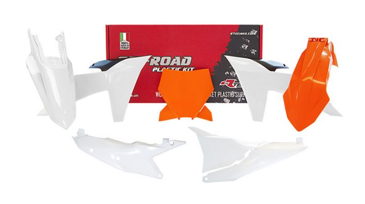 Rtech Plastics Plastic Kit/6 2023-24 KTM SX/SXF, Oem 2023 Colours, Rtech R-kitKTM-oem-023