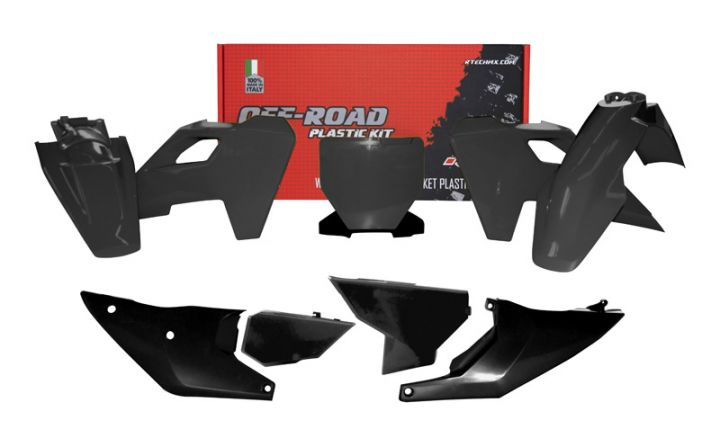 Rtech Plastics Plastic Kit/6 2023-24 TC/TX/FC/FX Black, Rtech R-kithsq-nr0-523
