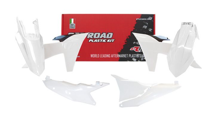 Rtech Plastics Plastic Kit/5 2024-2025 KTM EXC, EXC-f White/black, Rtech R-kitKTM-bn0-524
