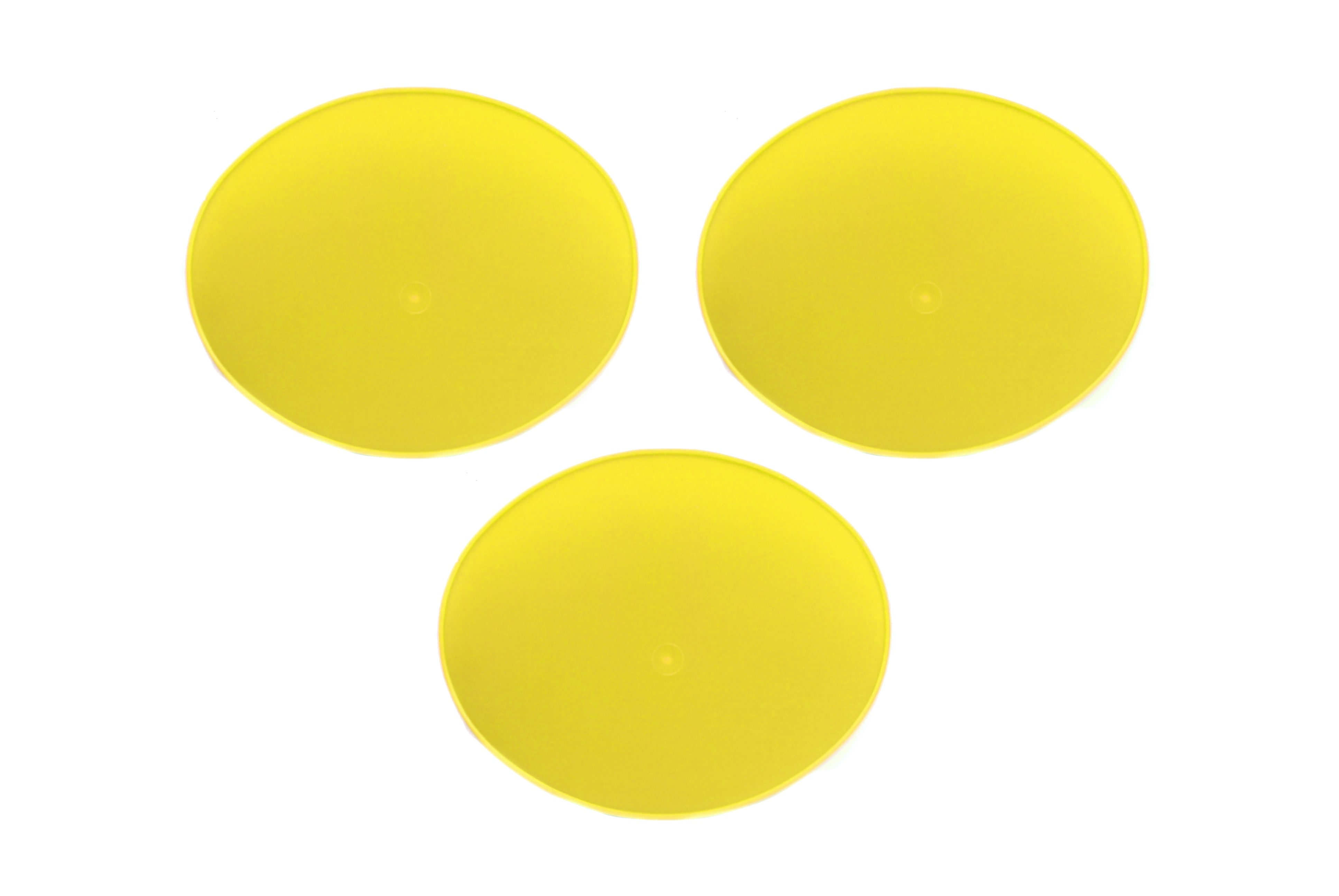 Cemoto Cemoto Oval Plate Yellow Pack-3, C.2052, Fm2052 Yellow