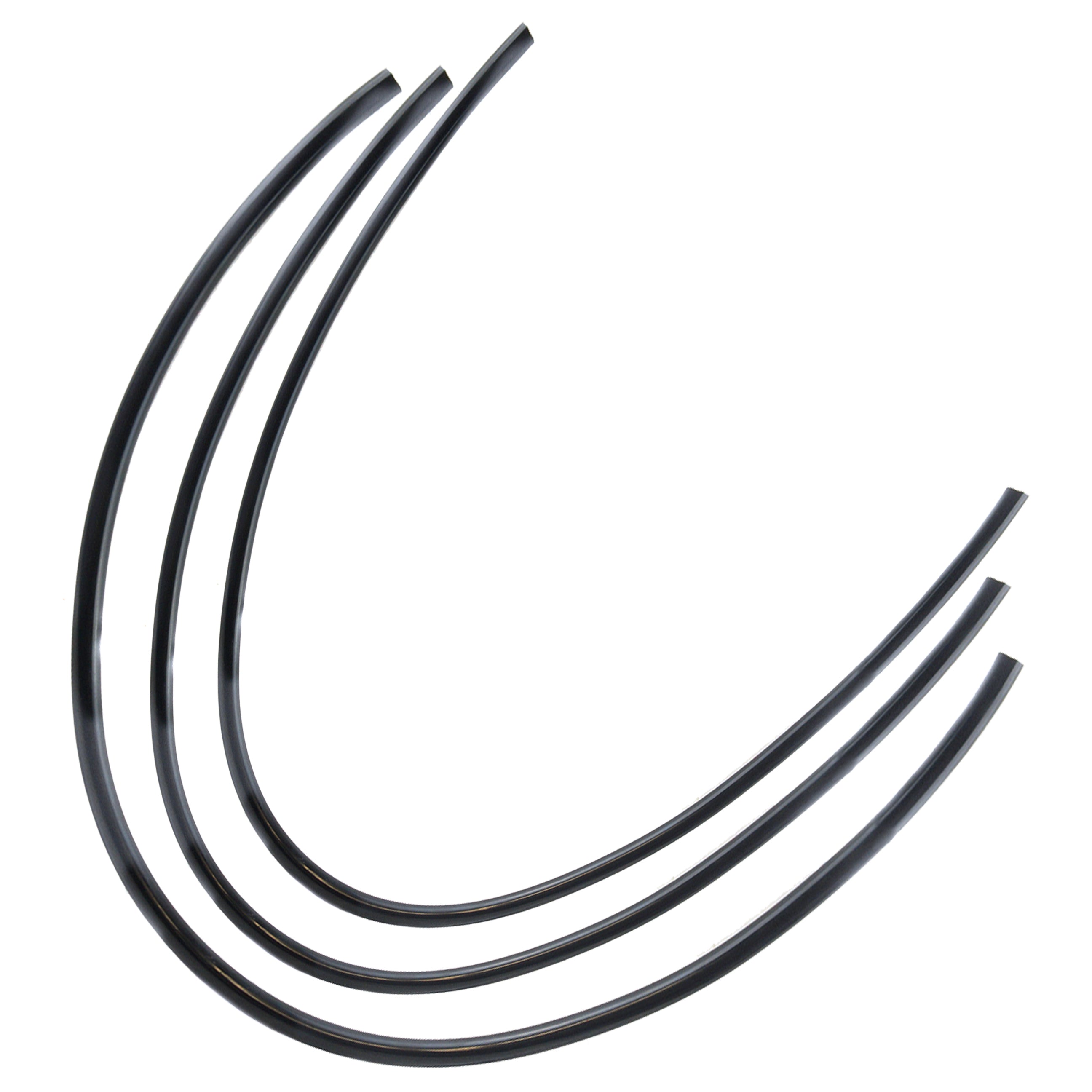 Free-Flo Carb. Hoses Free Flo Carb Vent Pack/3 Black