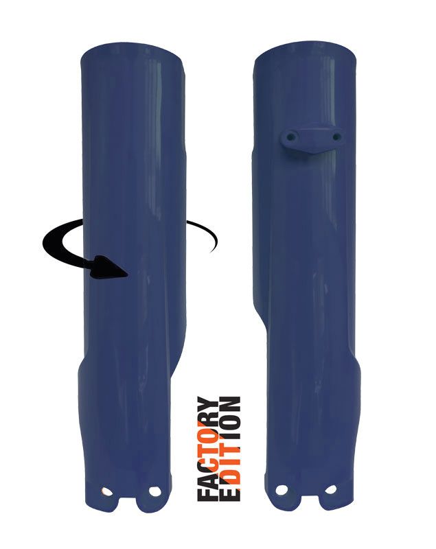 Rtech Plastics Factory Full Wrap Fork Guards 2023/2024 KTM SX/SX-F, Husky FC/TC, Hsq Blue, Rtech R-psKTMblh093
