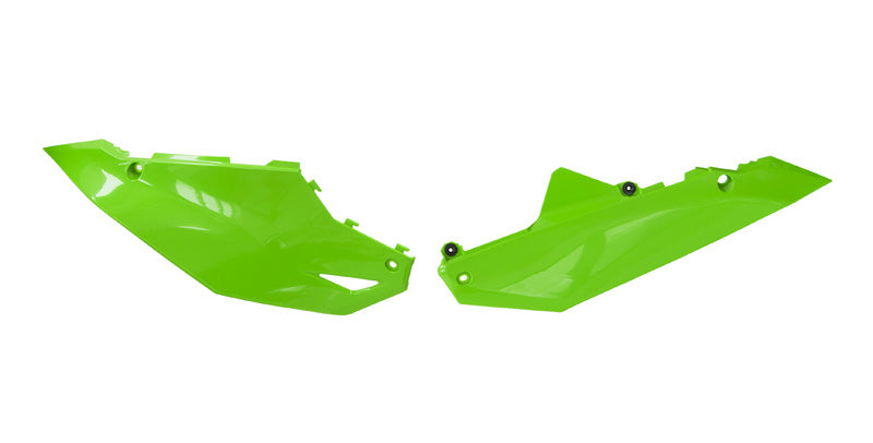 Rtech Plastics Side Panels Kawasaki KX 450 2024-2025 Neon Green, R-tech R-fikxfvf0024
