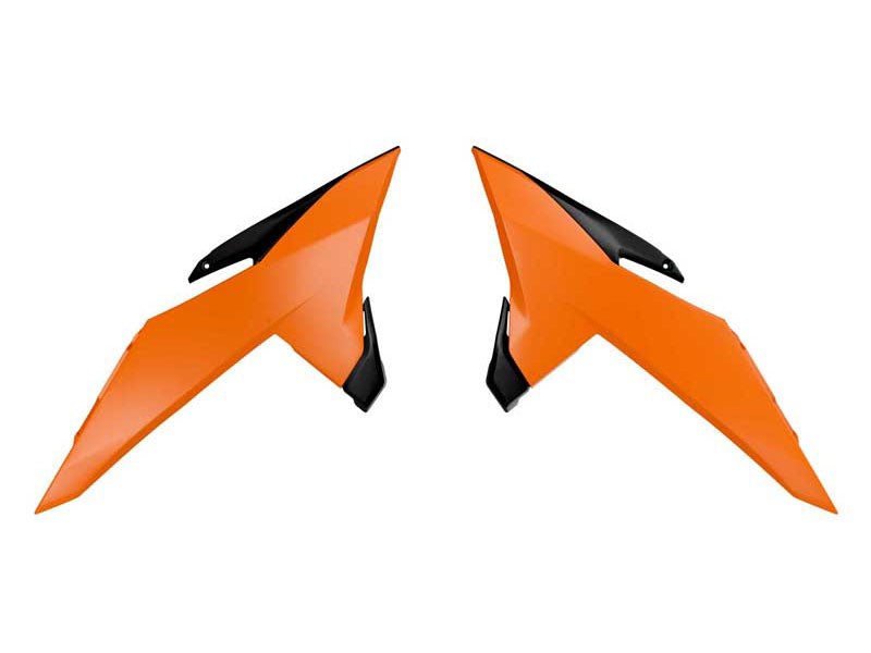 Rtech Plastics Rad Shroud KTM SX 85 2025 R-tech Orange Black R-cvKTMarnr885