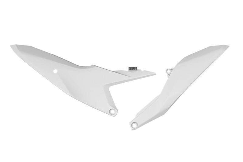 Rtech Plastics Side Panels KTM SX 85 2025, Gas Gas MC 85 2025, R-tech White R-fiKTMbn0885