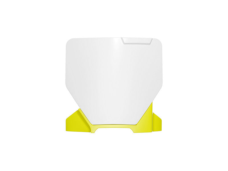 Rtech Plastics Front Number Plate Husqvarna TC 85 2025 R-tech White Yellow R-tbhsqbngq885
