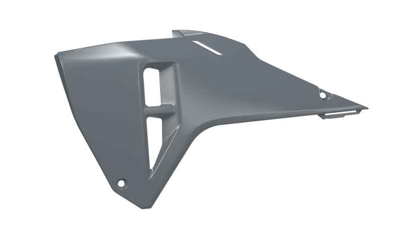 Rtech Plastics Rad Shroud Honda CRF 250 450 2025 R-tech Quantum Grey R-cvcrfgr0025