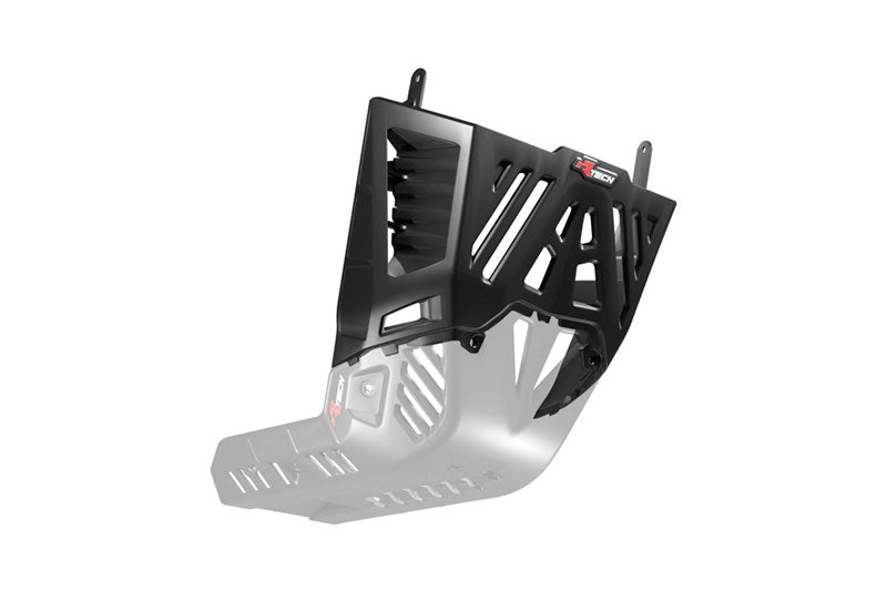 Rtech Plastics Plastic Upper Skid Plate Yamaha T7 19-24, Rtech R-pmt7nr0up24, Plastic Engine Cover Black