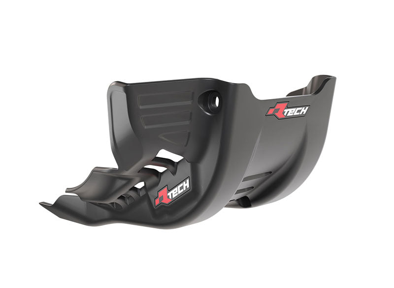Rtech Plastics Plastic Skid Plate Kawasaki KX250 2025, Rtech R-PMKX0NR0025, Plastic Engine Cover Black
