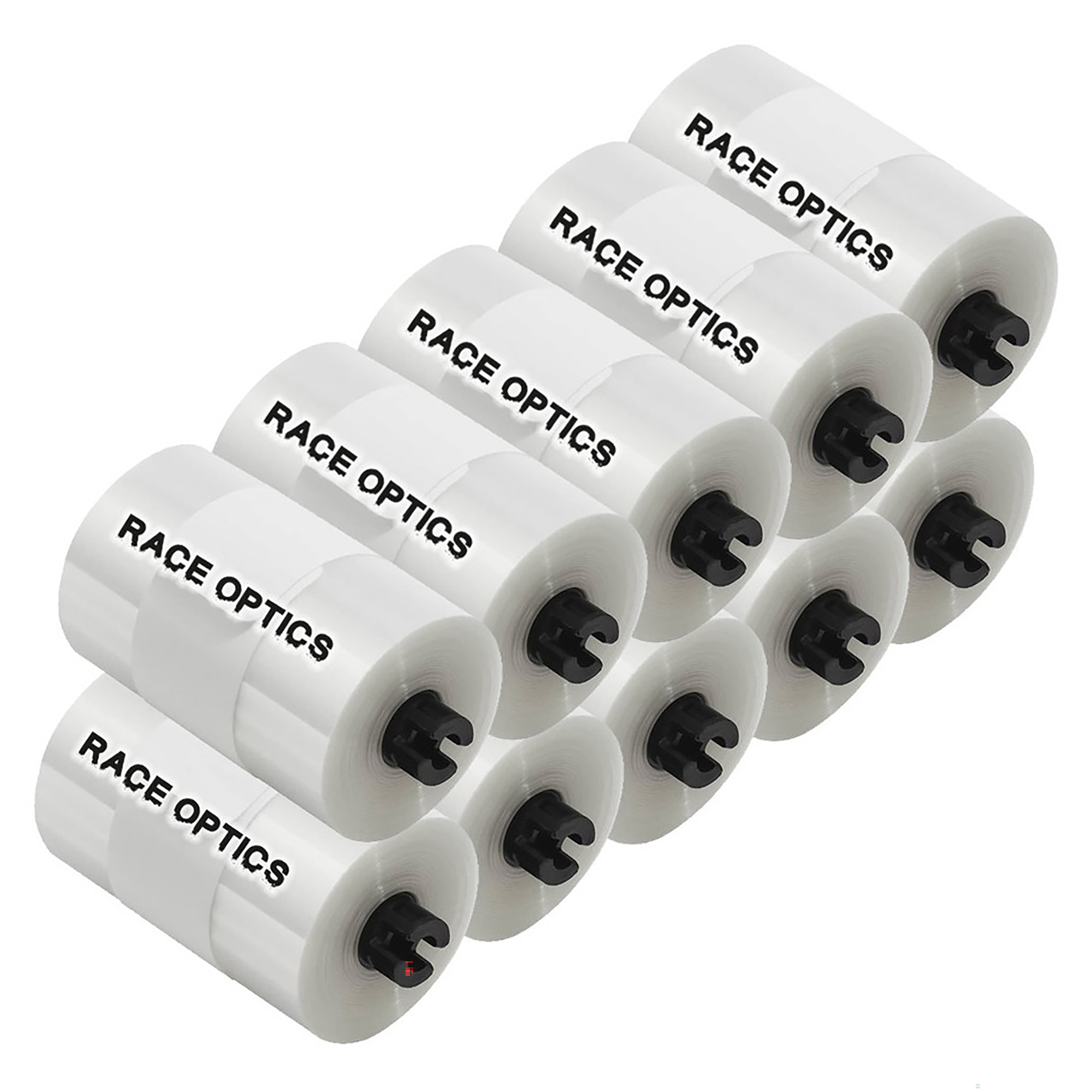 Race Optics Roll Off Film 12pk Standard 31 mm 34 Black