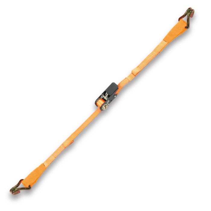 Robur Ratchet Tie Downs with S-Hooks and Eyes 400kg High-Tenacity Polyester 5m - Robur 8188CG25 5