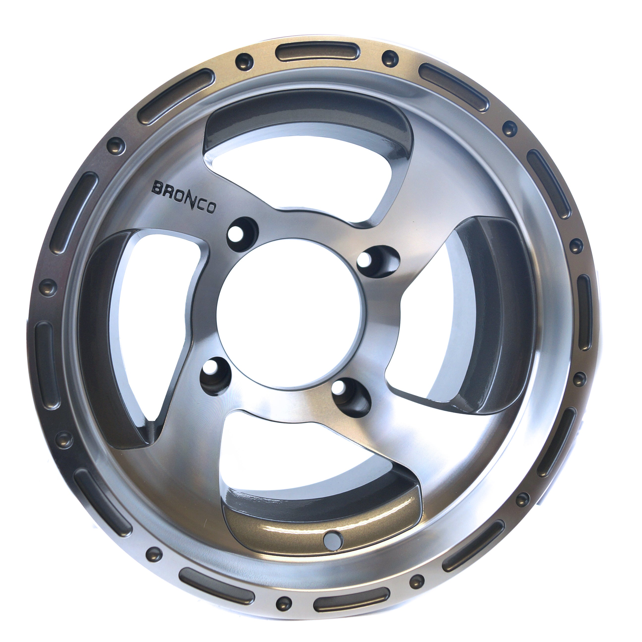 Bronco ATV UTV Rim 12x7 Pcd 4/137 4x137 Ac-06203 Offset 2+5 Aluminium