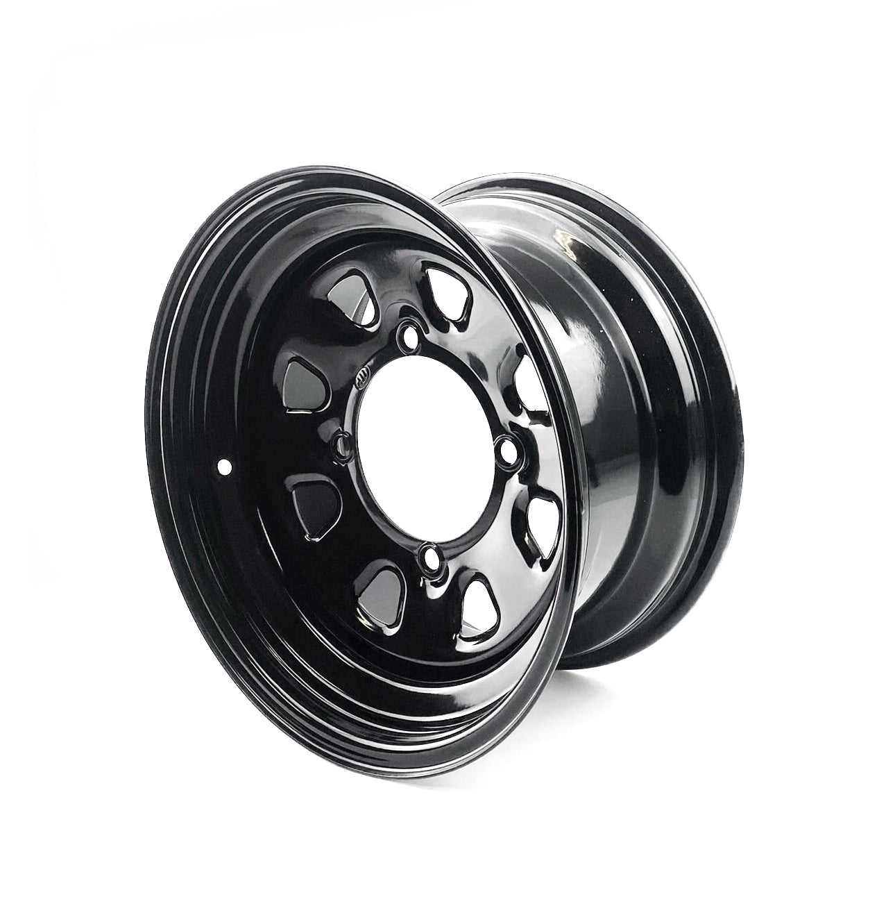 ITP Tires Rim Steel Wheel 14x7, 4/156, Itp Delta Black 4+3, 12mm Stud, 1422320014b