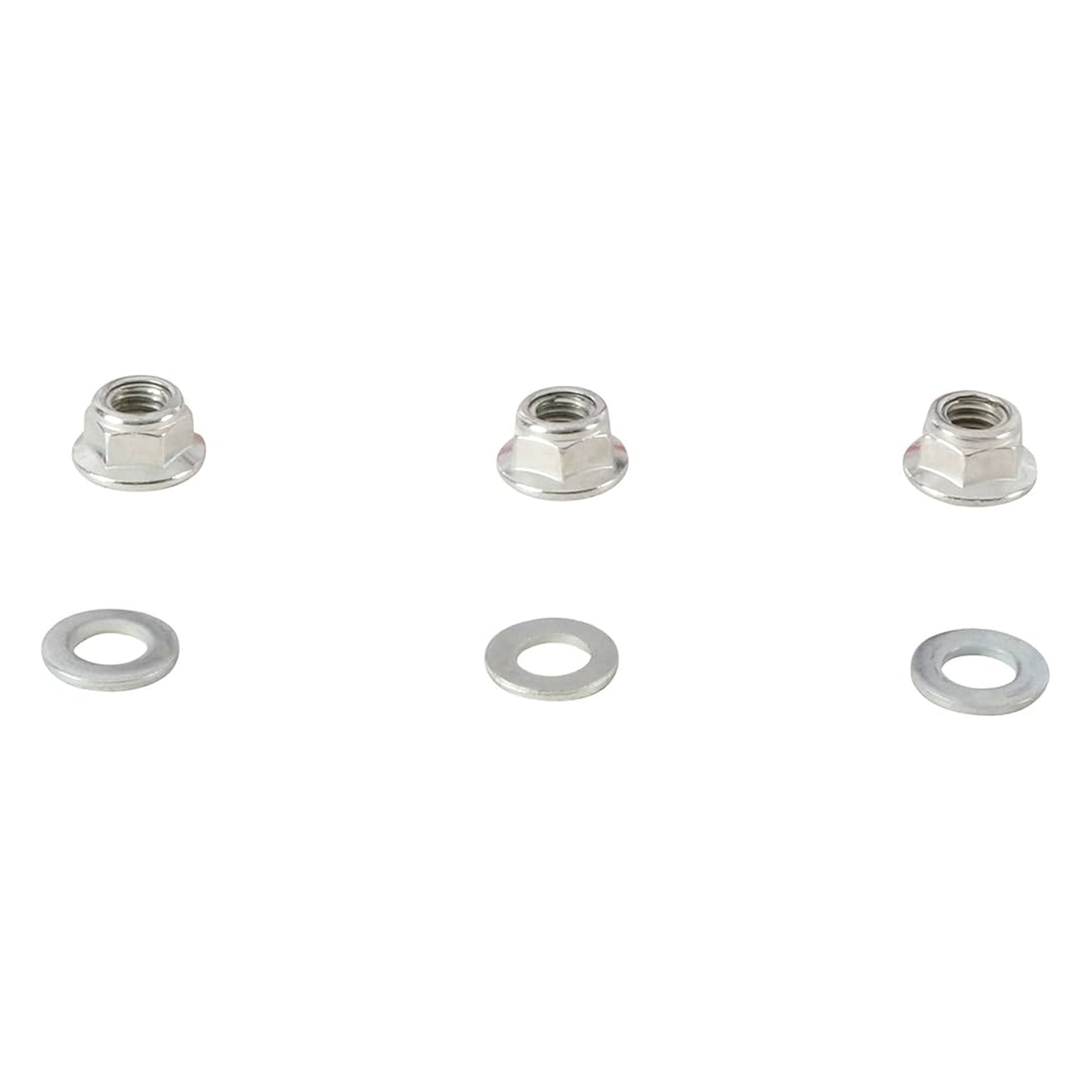All Balls Racing Wheel Nuts & Washers Set-3, Allballs 85-1218, 08319-3108a, Kawasaki KFX50 03-06, Suzuki Lt-z50 06-20, Wheel Nut Kit Rear Kawasaki KFX50 03-06, Suzuki Lt-a50 02