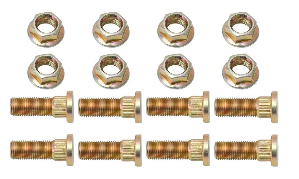 Dirt Racing 16pcs Rear Wheel Flanged Stud and Nuts Kit M12 Polaris Ranger Magnum Sportsman 570 700 800 900