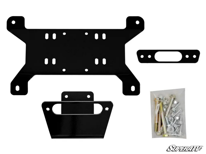 SuperATV Canam Maverick Winch Mount Plate, Superatv Wm-ca-mav-00