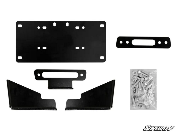 SuperATV Kawasaki Mule Pro Winch Mount Plate, Superatv Wm-k-mfxt-00