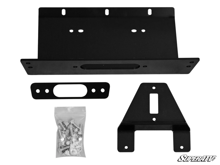 SuperATV Polaris Ranger XP Winch Mount Plate, Superatv Wm-p-ran-09xp-00