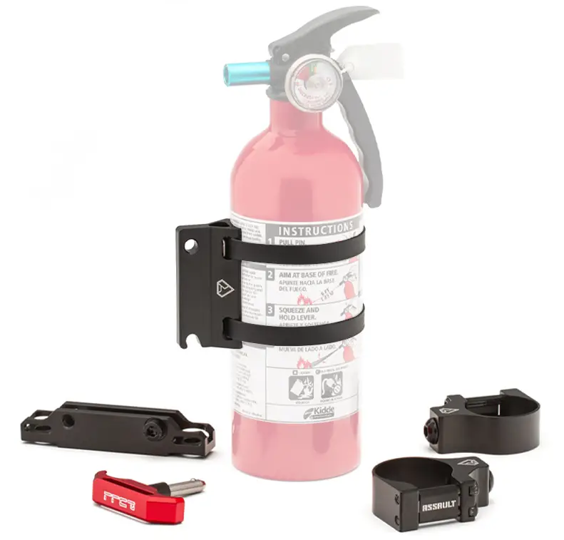 SuperATV Quick Release UTV/ATV Fire Extinguisher Cage Mount Fixtures, Roll Cage 1.875