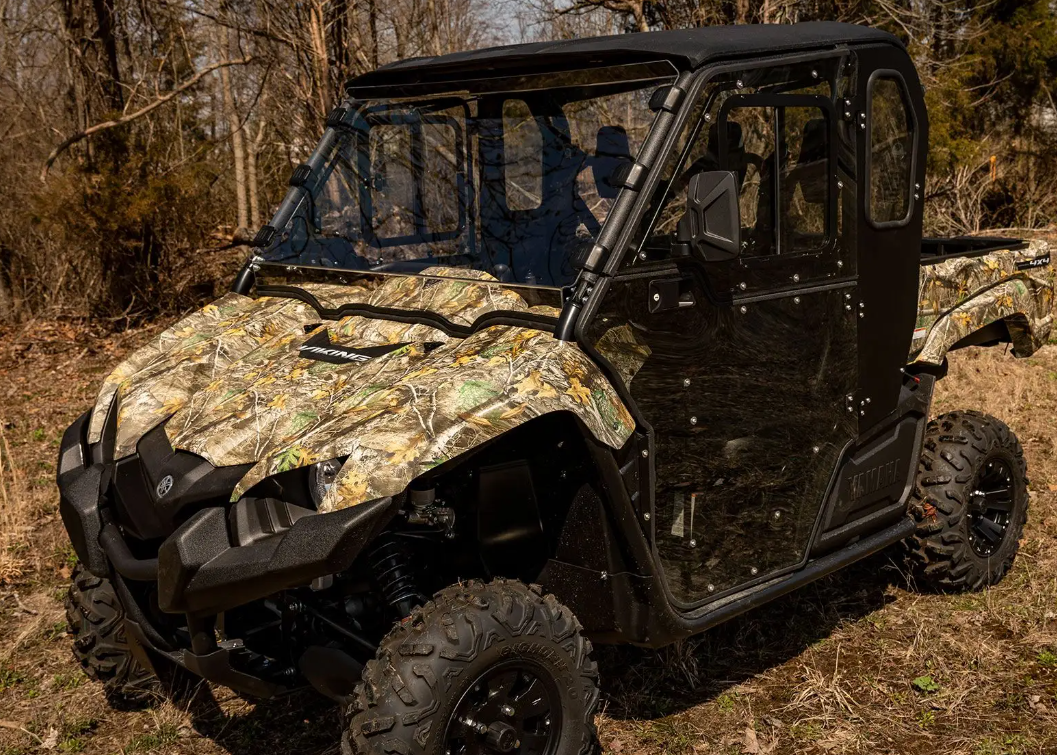 SuperATV Yamaha Viking Cab Enclosure Doors Clear, Super ATV Door-y-vik-001-72