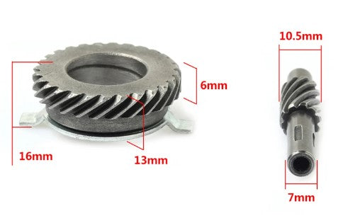 Dirt Racing Speedometer Drive Gears Yamaha YBR125 JYM125