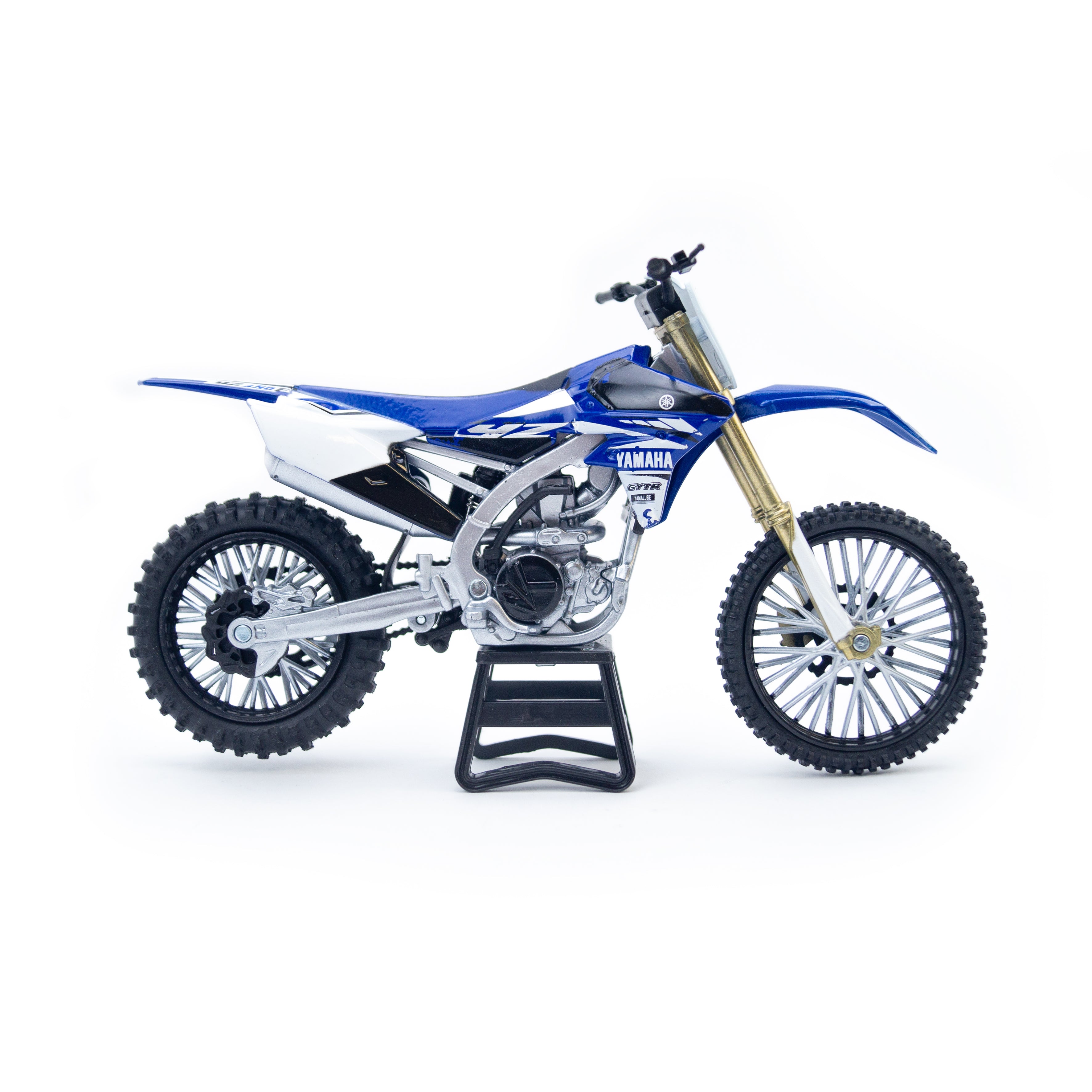 NewRay Model Die Cast Yamaha YZ 450 F, 2016, Blue and White, Scale 1:12, Newray 57983, MX