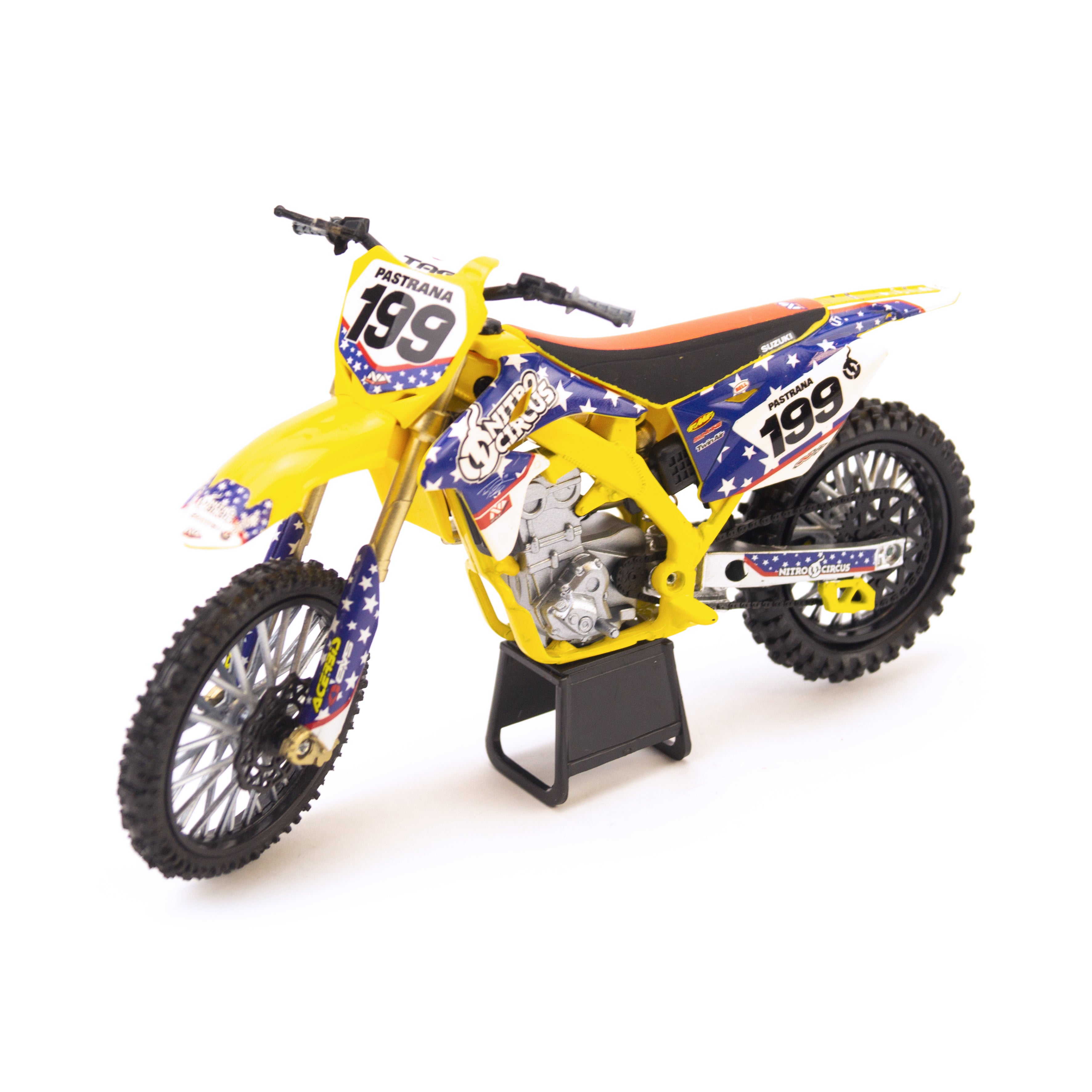 NewRay Model Die Cast Nitro Circus Dirt Bike, Travis Pastrana, Scale 1:12, Newray 57993, MX
