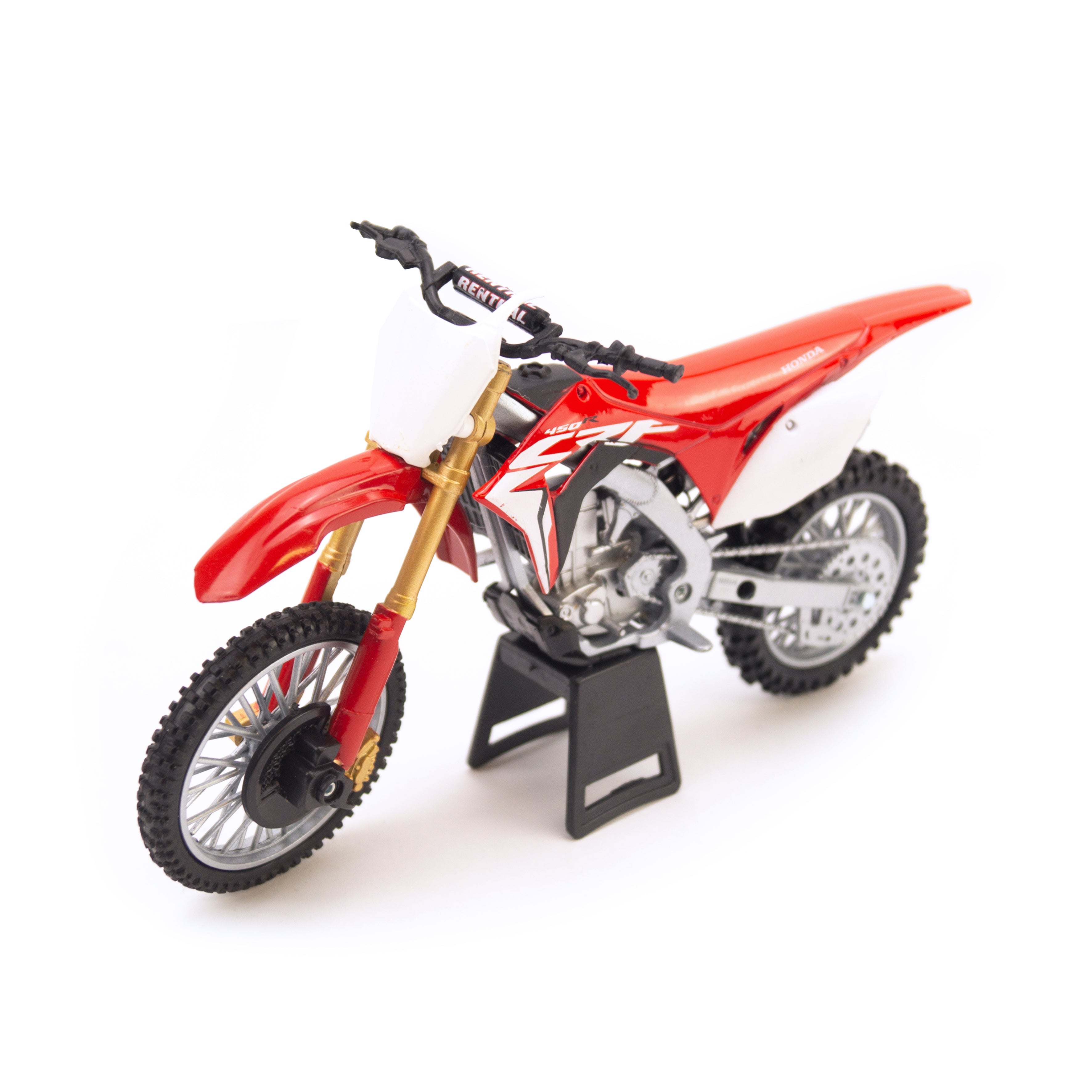 NewRay Model Die Cast Honda CRF 450 R 2017, Red and White, 1:12 Scale, New Ray 57873